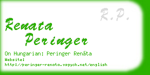 renata peringer business card