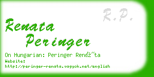 renata peringer business card